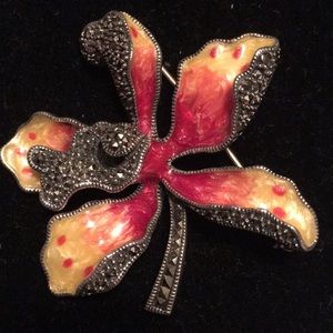 Vintage Judith Jack Sterling/Enamel Marcas…